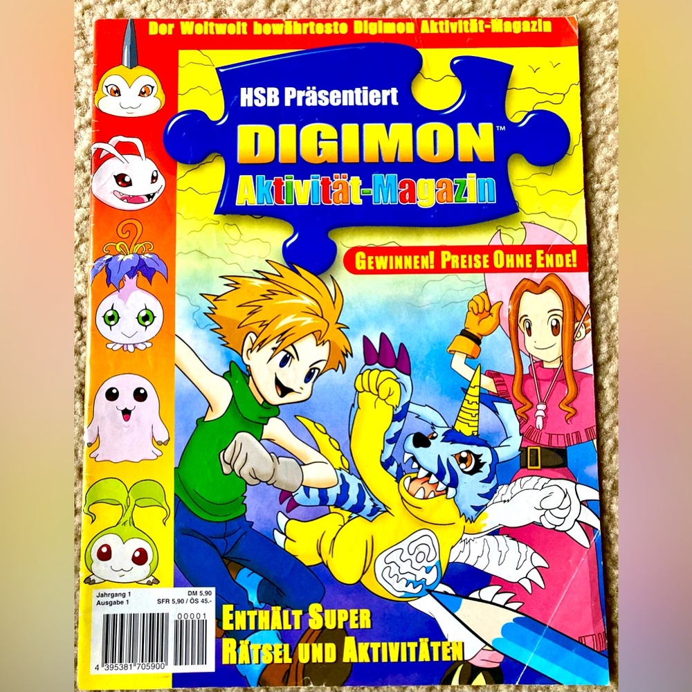 German 2000 HSB Digimon Activity Magazine